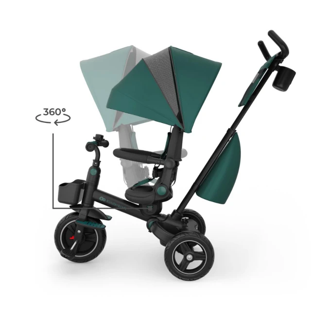 KinderKraft SPINSTEP 2 PLUS tricycle GREEN