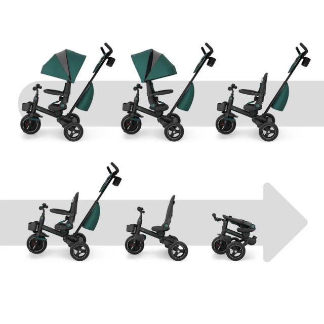 KinderKraft SPINSTEP 2 PLUS tricycle GREEN