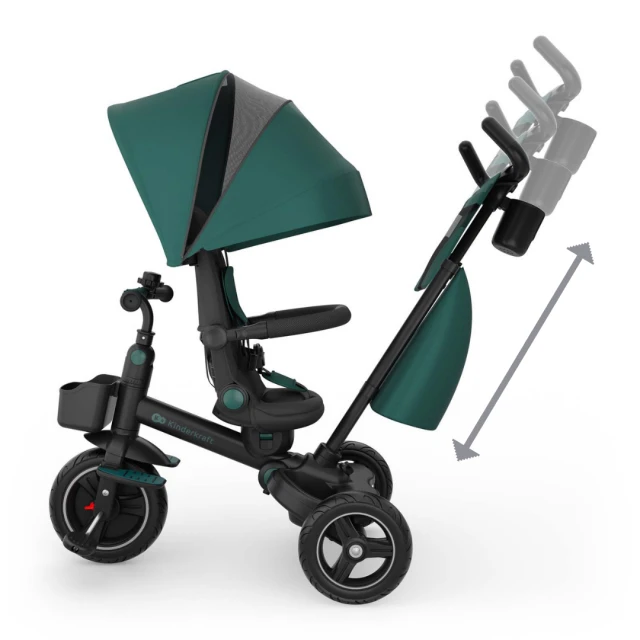 KinderKraft SPINSTEP 2 PLUS tricycle GREEN
