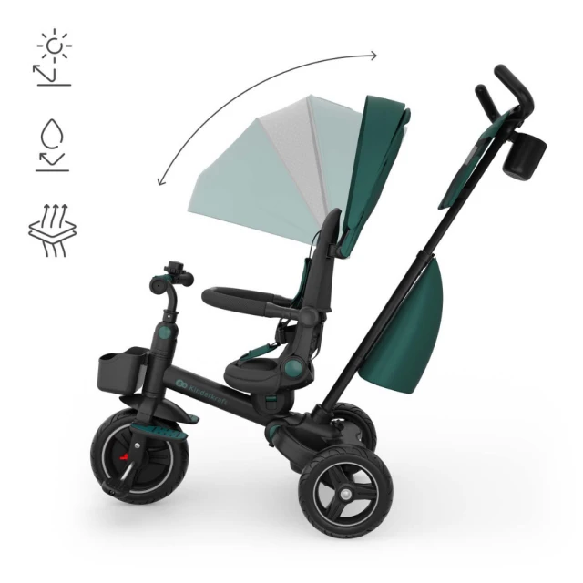KinderKraft SPINSTEP 2 PLUS tricycle GREEN