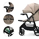 Kinderkraft TRIG 3 baby stroller with tray STONE BEIGE