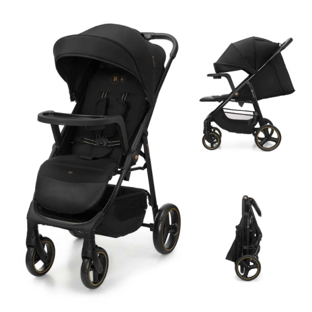 Kinderkraft TRIG 3 бебешка количка с табла ONYX BLACK