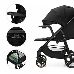 Kinderkraft TRIG 3 бебешка количка с табла ONYX BLACK