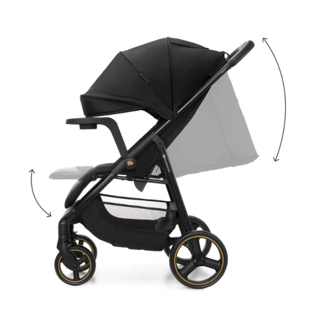 Kinderkraft TRIG 3 бебешка количка с табла ONYX BLACK