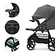 Kinderkraft TRIG 3 baby stroller with tray GRANITE GREY