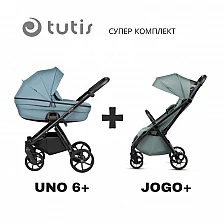 Tutis UNO 6+ 2in1 baby stroller 143 Menta + JOGO+ mint