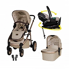 Cosatto CT5716 WOW 3 WHISPER stroller + CT6085 ACORN Recline car seat + CT6005 base