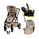 Cosatto CT5716 WOW 3 WHISPER stroller + CT6085 ACORN Recline car seat + CT6005 base
