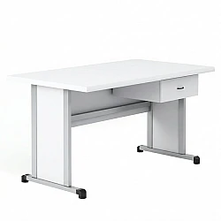 RFG teacher’s desk Edu 1200 x 700 x 750 mm oak top grey metal