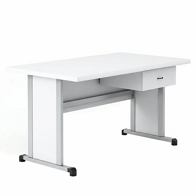 RFG teacher’s desk Edu 1200 x 700 x 750 mm oak top grey metal