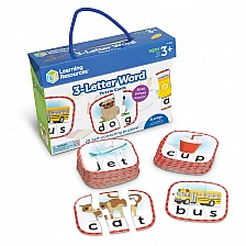 Learning Resources Puzzle cards, with 3 letter words