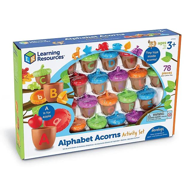 Learning Resources Acorns with the English Alphabet, for Sorting and Counting