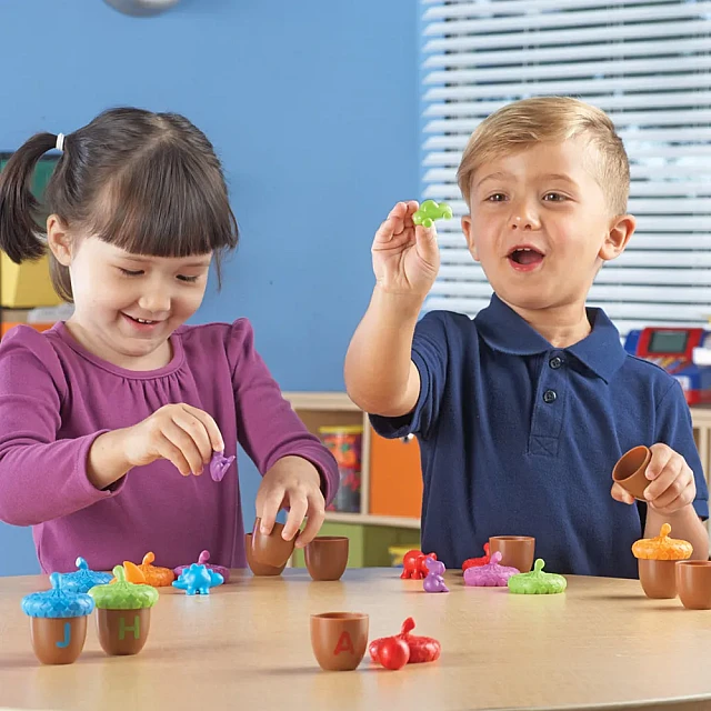 Learning Resources Acorns with the English Alphabet, for Sorting and Counting