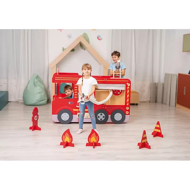 Nowa Szkola Manipulative play area Fire station, 150 x 86 x 108 cm
