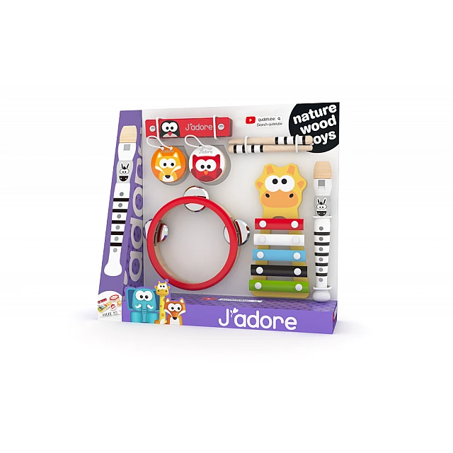 Wooden musical set, J′adore, 8 pieces