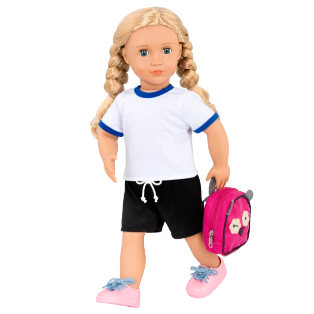 Heli schoolgirl doll with two outfits and accessories