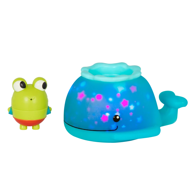 Light-up bath toy - Whale with figurine