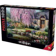 House by the cherry orchard - puzzle 1000 pieces