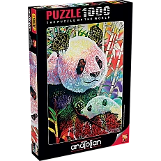 Colorful panda - 1000 pieces