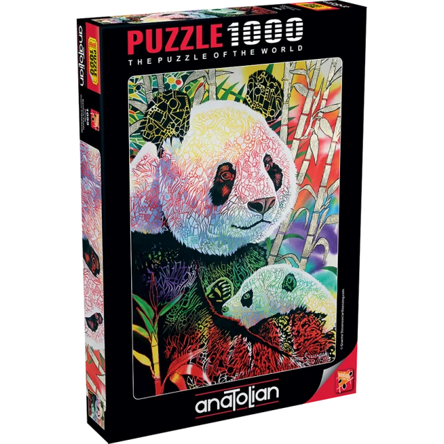 Colorful panda - 1000 pieces