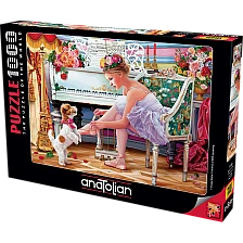 Ballerina and her puppy - 1000 pieces