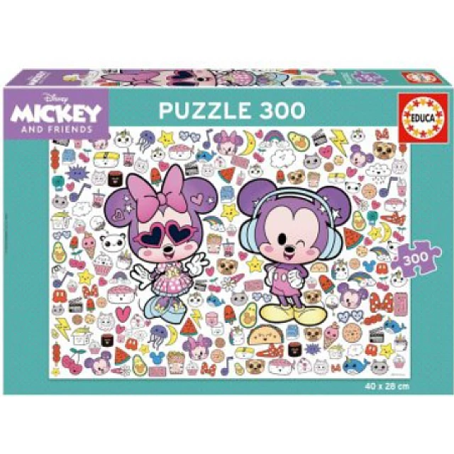 Puzzle, Educa, Mickey and friends, 300 pieces
