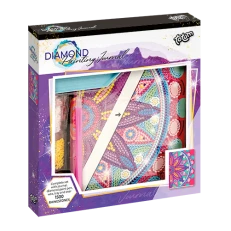 Декорирай сам - тетрадка с диаманти Цветя - средна