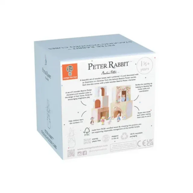 Wooden stacking cubes - Peter Rabbit (FSC®)
