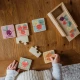 Дървен съответстващ пъзел - Щастливи зеленчуци (FSC®)