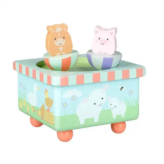 Wooden music box - Farm (FSC®)