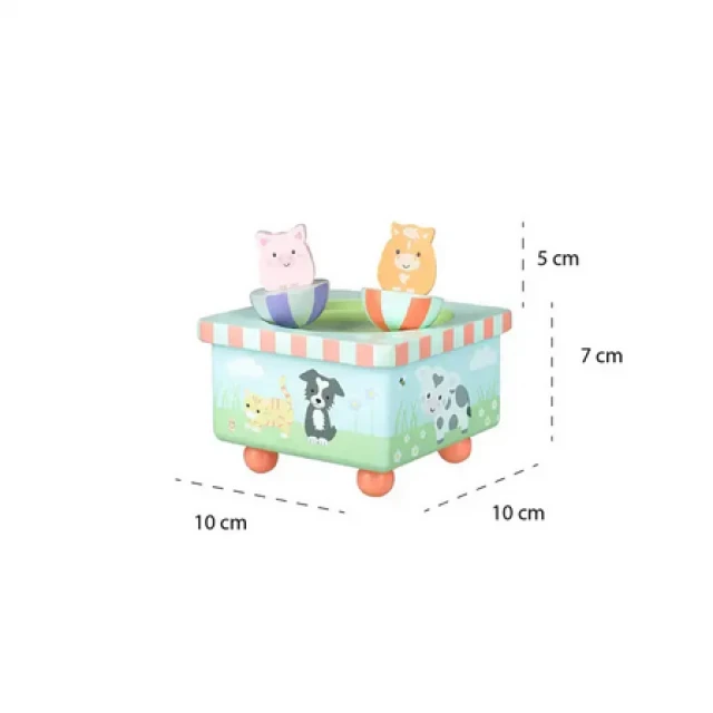 Wooden music box - Farm (FSC®)