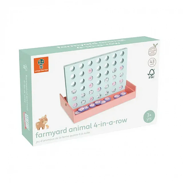 Wooden board game - 4 in a row (FSC®)