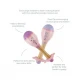 Set of maracas - Pink mouse and kitten