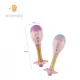 Set of maracas - Pink mouse and kitten