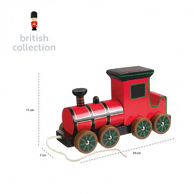 Играчка за дърпане - Парен Влак - British Collection