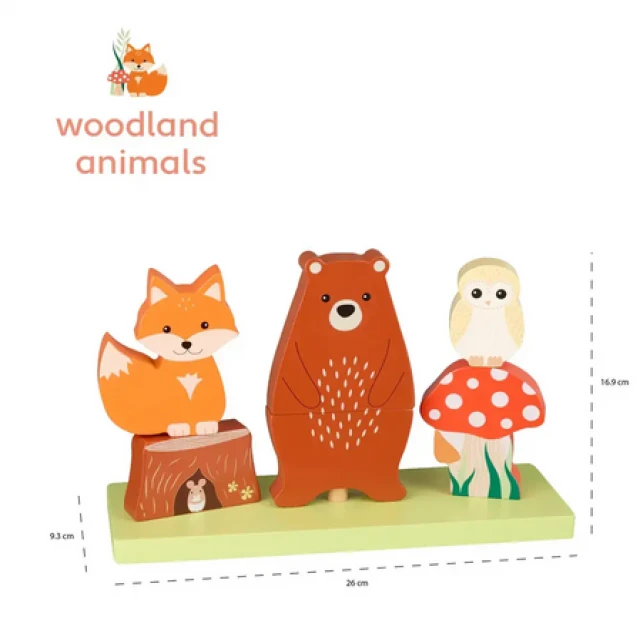 Пъзел низанка с животни - Woodland Animals