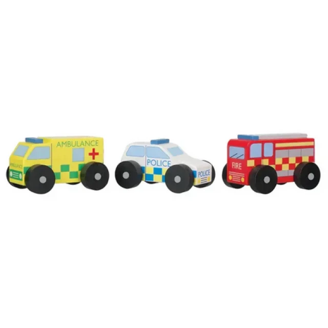 Wooden Police Car - Emergency Services