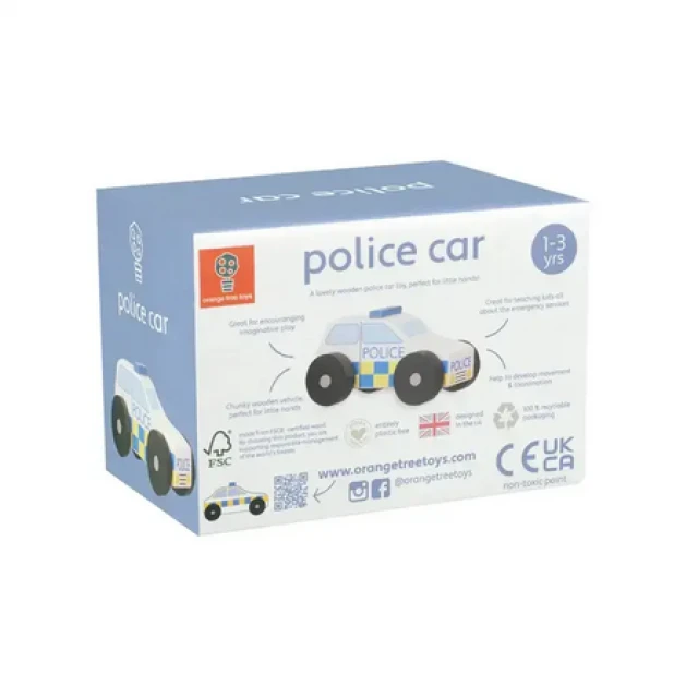 Wooden Police Car - Emergency Services