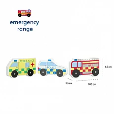 Wooden puzzle set - Emergency Services