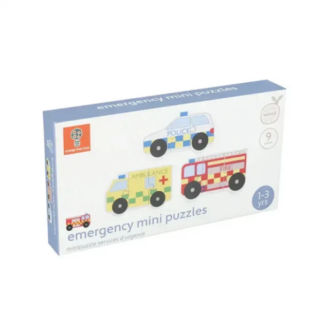 Комплект дървени пъзели -  Emergency Services