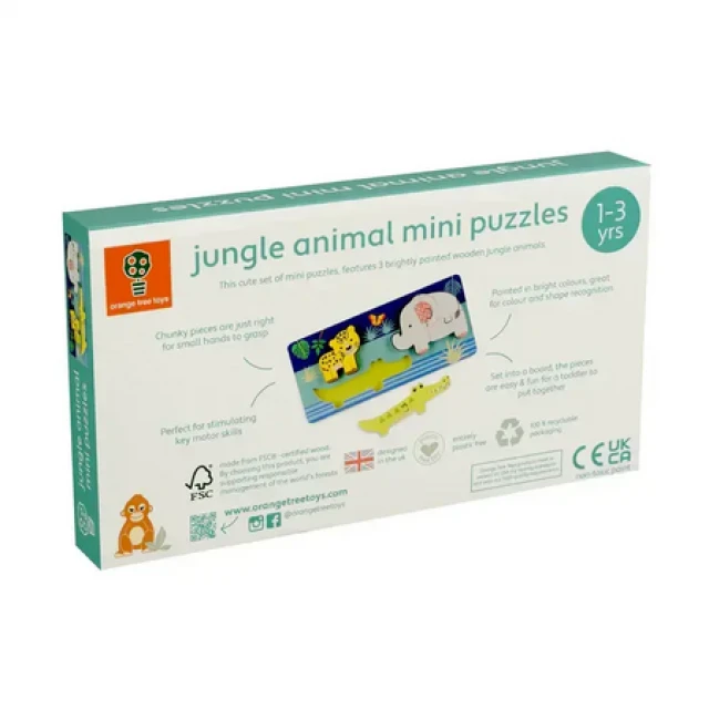 Дървен Пъзел Животни - Jungle Animals