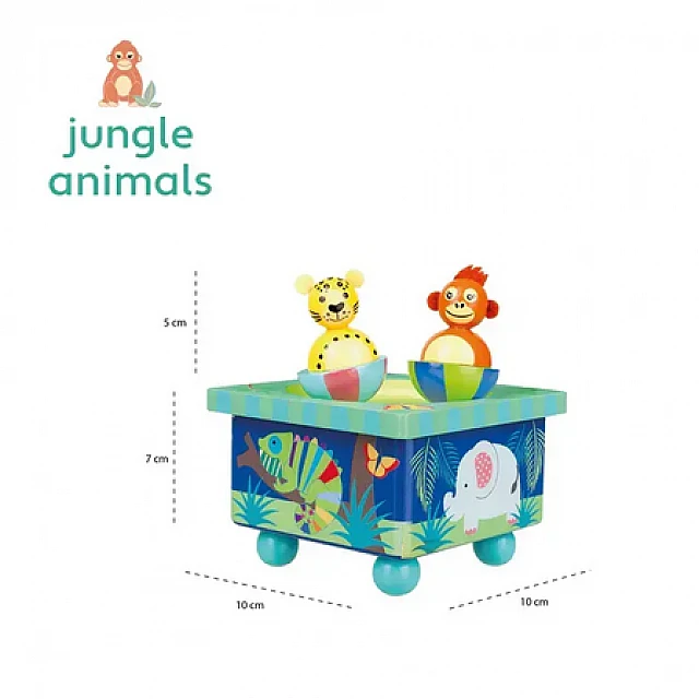 Music box Dancing Animals - Jungle Animals