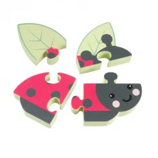 Wooden Puzzle "Ladybug" - Spring Garden