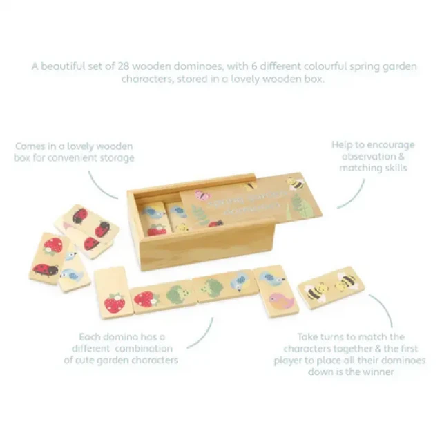 Wooden Domino Garden - Spring Garden