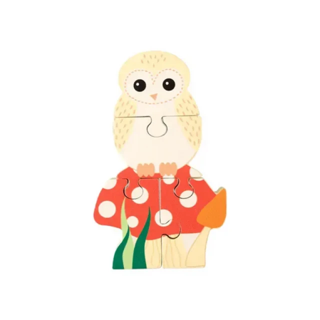 Wooden Puzzle Forest Owl - Woodland Animals