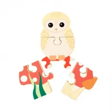 Wooden Puzzle "Forest Owl" - Woodland Animals