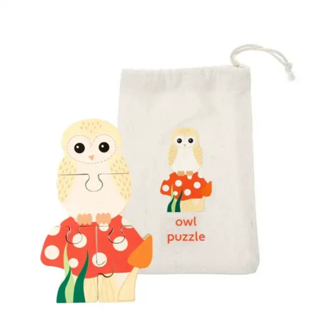 Wooden Puzzle Forest Owl - Woodland Animals