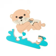 Wooden Puzzle "Forest Otter" - Woodland Animals