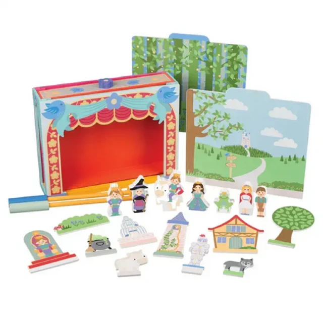 Wooden theater set