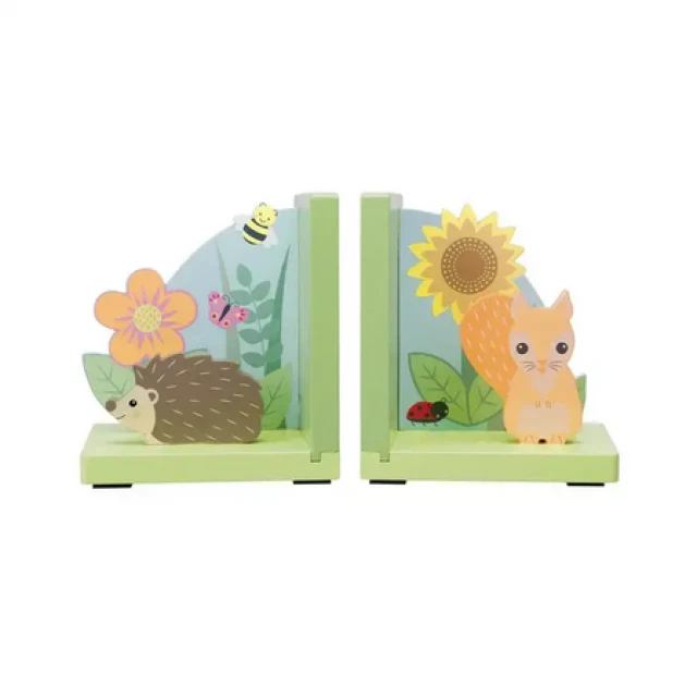 Set of wooden bookends